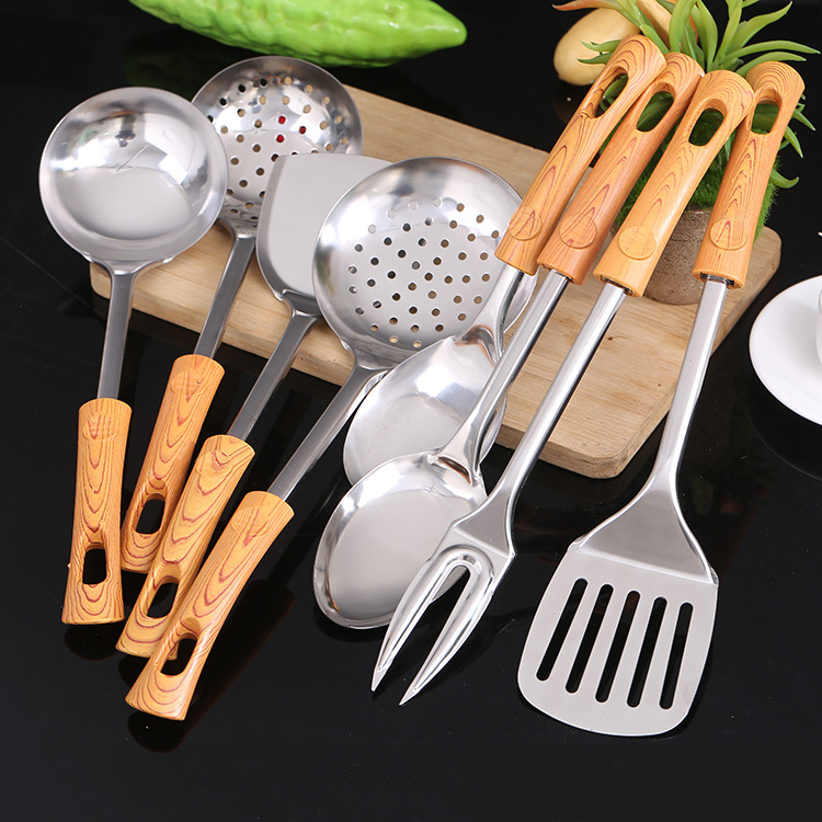 Supply cross-border silicone kitchenware sets, non-stick pans, kitchenware, cooking spoons and spatulas, 10 pieces of gold baking tools pic 5