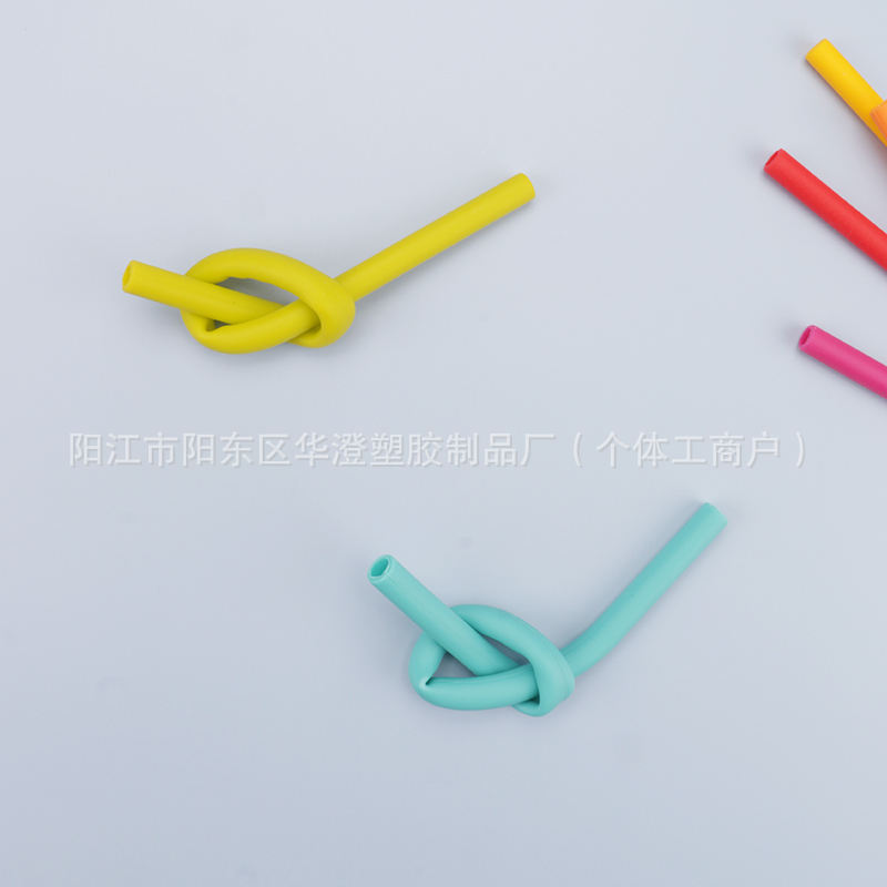 彩色硅胶吸管学生儿童果汁饮料饮水管直管弯管斜口奶茶吸管批发详情28