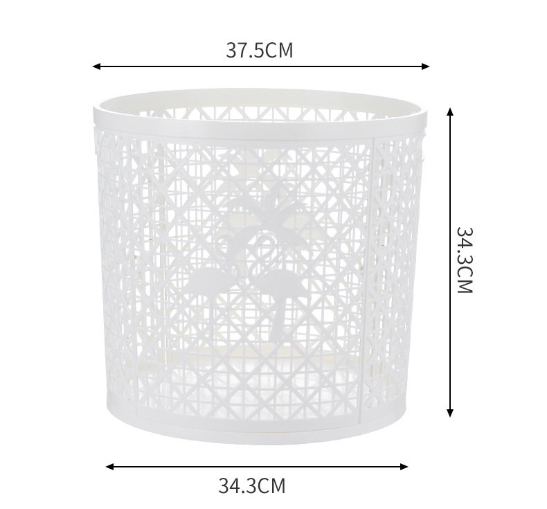 Hollowed-out colorful round household laundry basket, new large dirty clothes basket, metal toy storage bucket, storage basket, batch pic 8