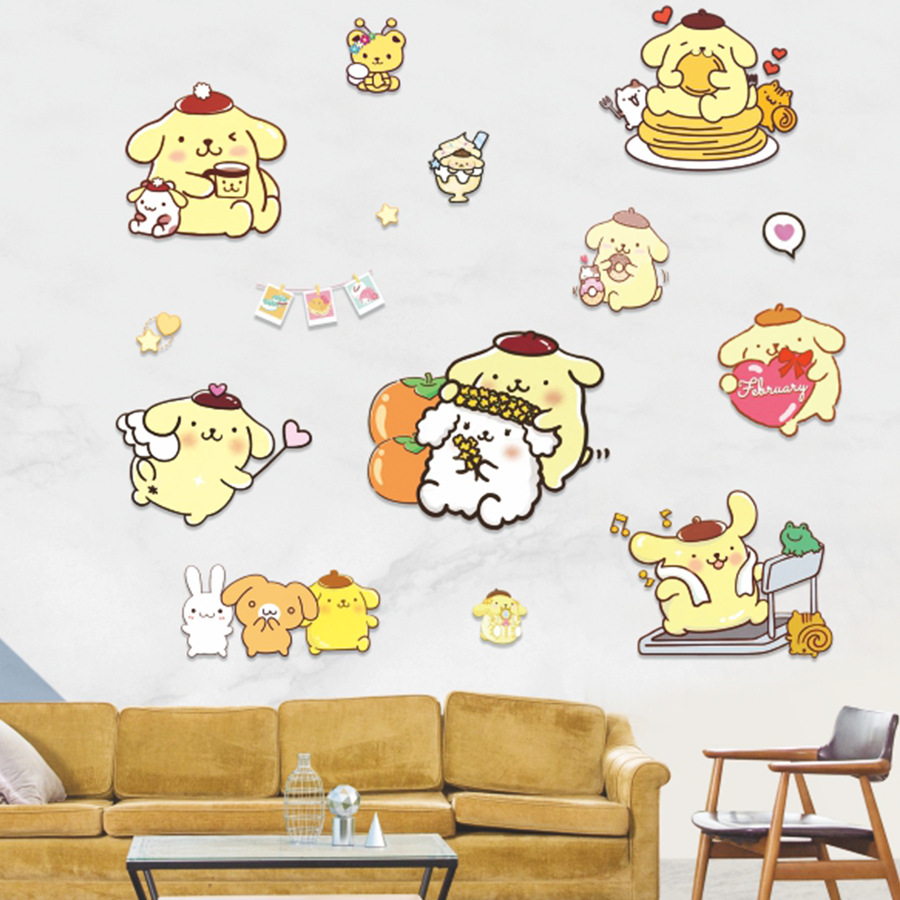 2024新款3D立体卧室客厅玻璃瓷砖装饰贴纸PVC卡通创意层层贴详情3