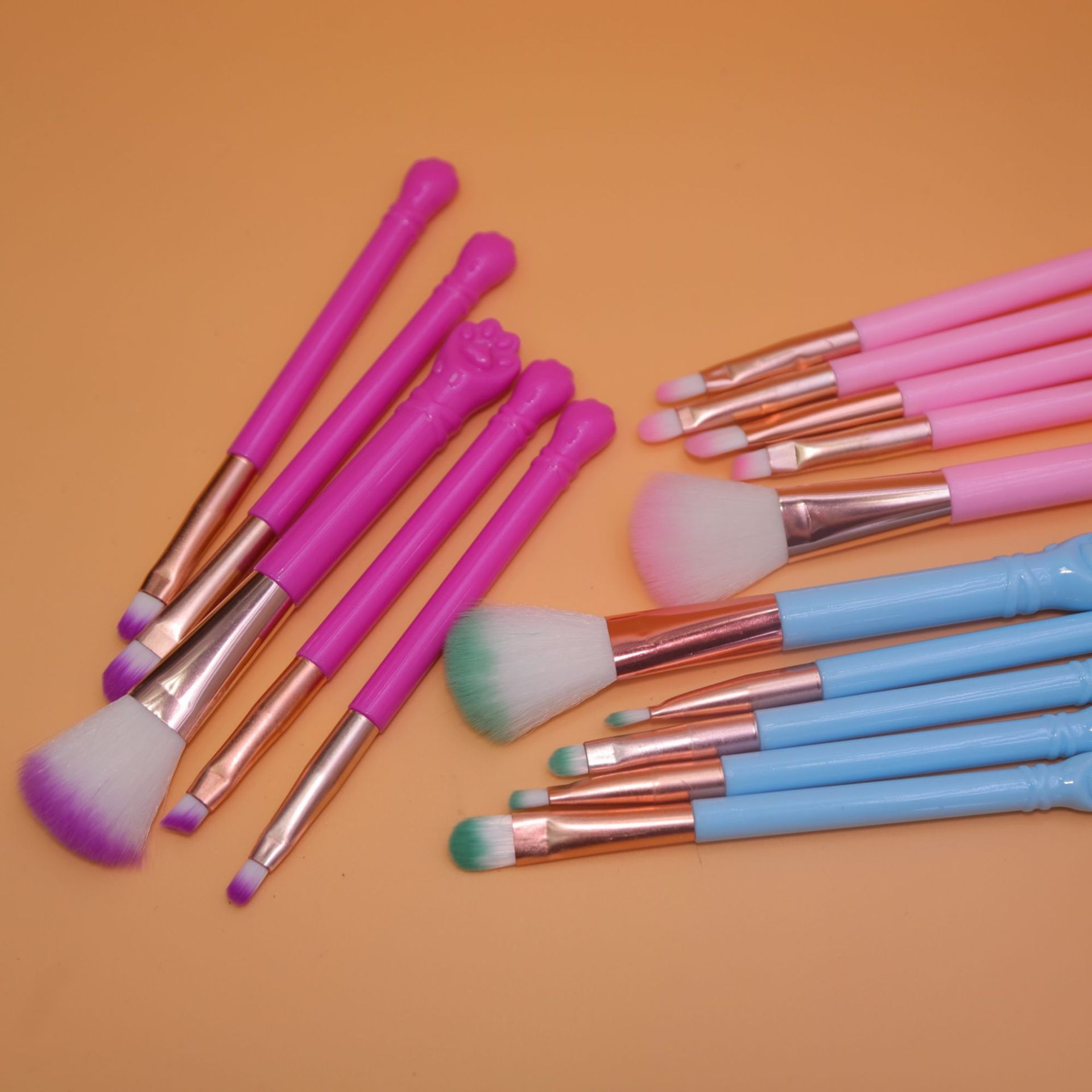 7支水晶柄化妆刷套装螺旋纹流沙美妆工具眼影刷唇刷厂家直销批发详情8