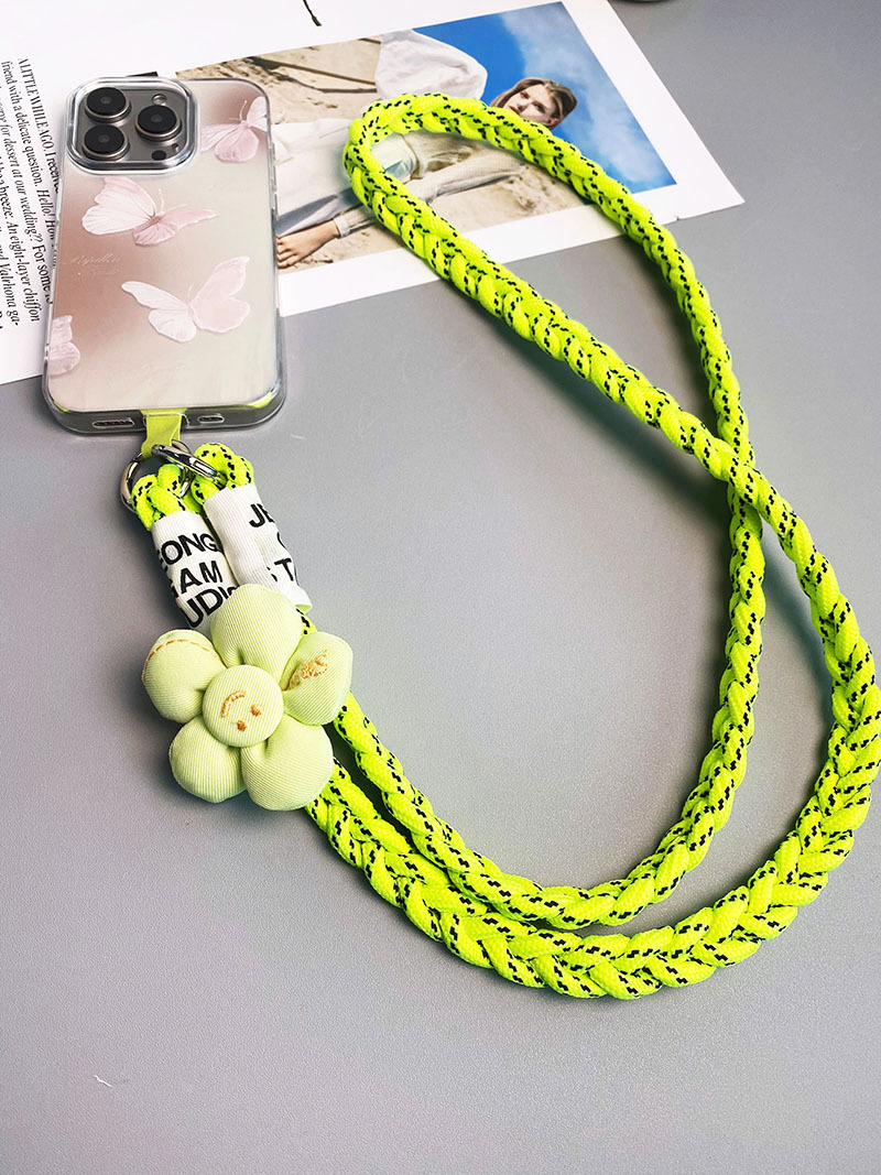 斜挎款太阳花三股马尾辫手机挂绳ins背绳时尚小清新户外登山结实详情15
