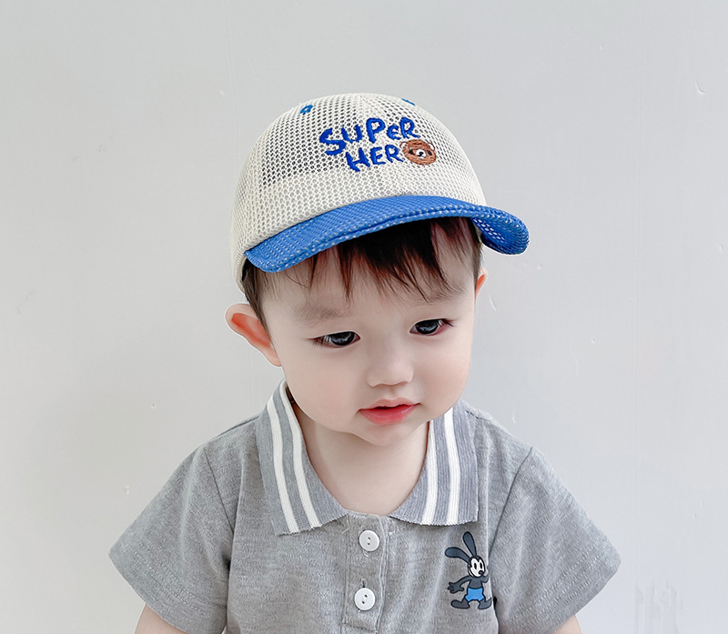 Korean baby hats, breathable, sunshade and sun protection baseball caps for spring, autumn and summer, fashionable and versatile baseball caps for boys and girls pic 2