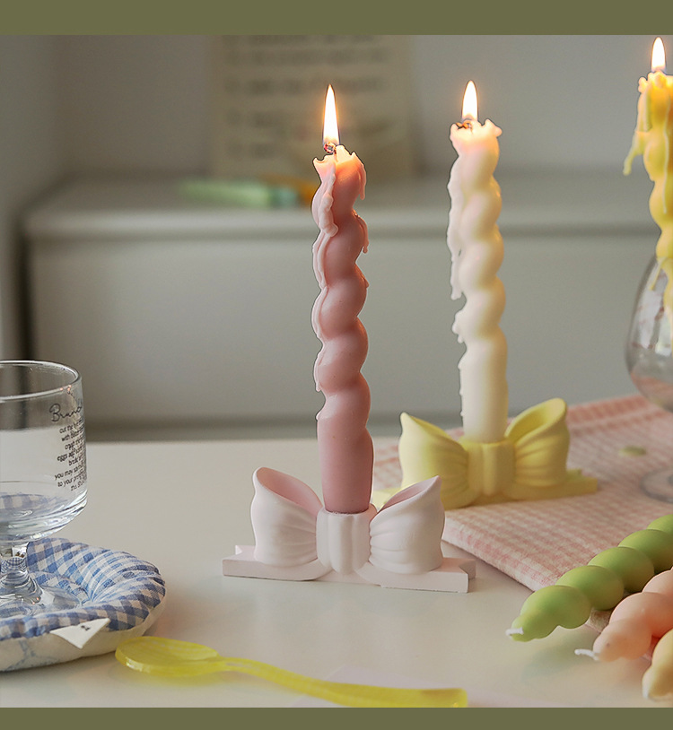 Twisted spiral rod wax, a niche atmosphere fragrance gift candle, handcrafted long rod shape cross-border aromatherapy candle pic 11