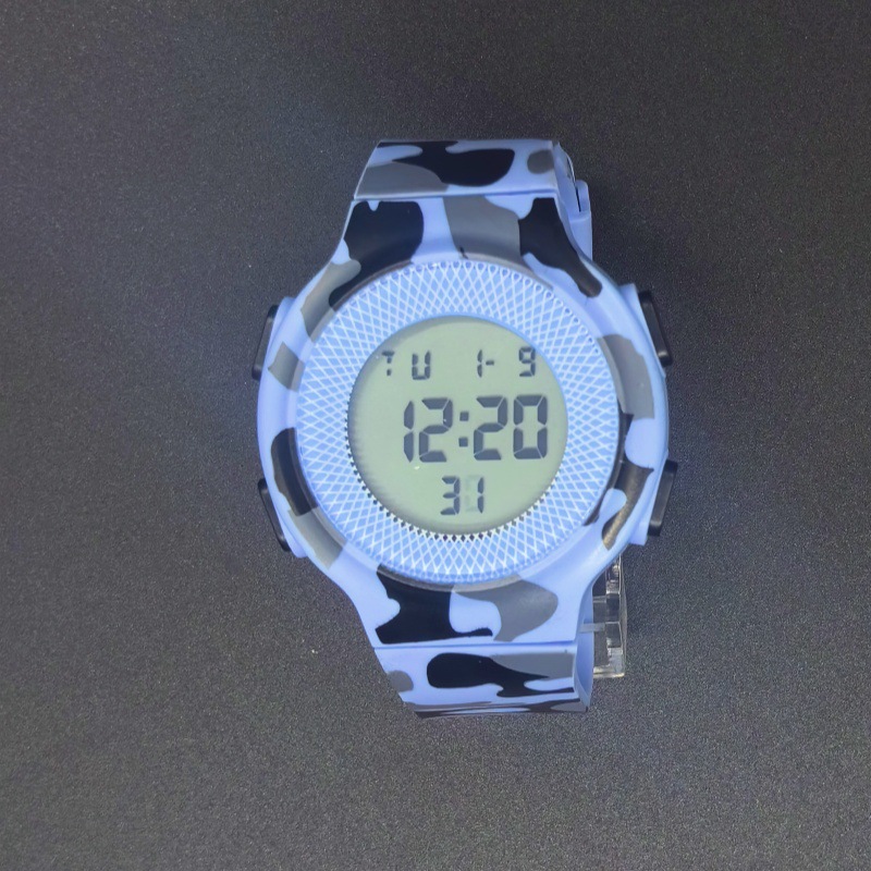亚马逊爆款新品迷彩电子表男士学生户外运动多功能lLED电子手表详情10