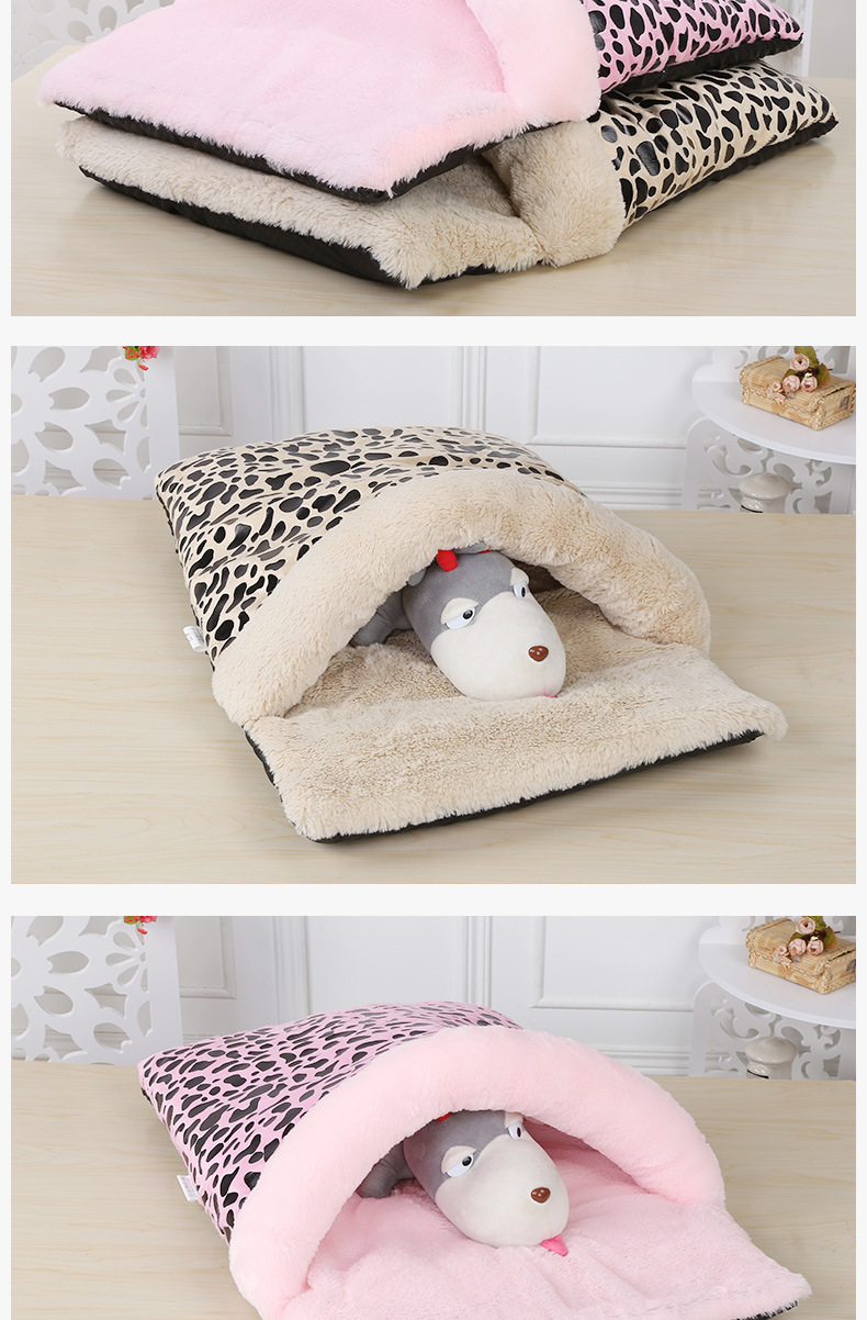 Pink slippers, pet supplies, dog pet bed pads, printed seat cushions pic 7