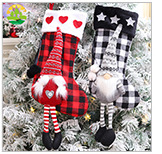 Christmas stocking series, Christmas stockings, dancing dolls, fences, Santa Claus, snowmen, gift stockings, candy stockings pic 21