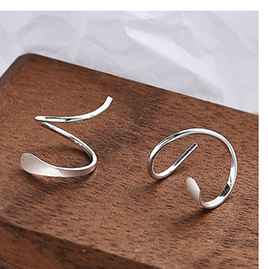 999 square color diamond screw stud earrings, simple and delicate, pure silver, sweet and elegant, forest-style ear-nourishing earrings pic 8