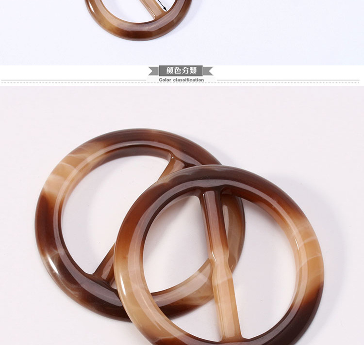 High-end belt buttons, plastic resin, high-end trench coat, waist buttons, day buttons, round resin buttons pic 4