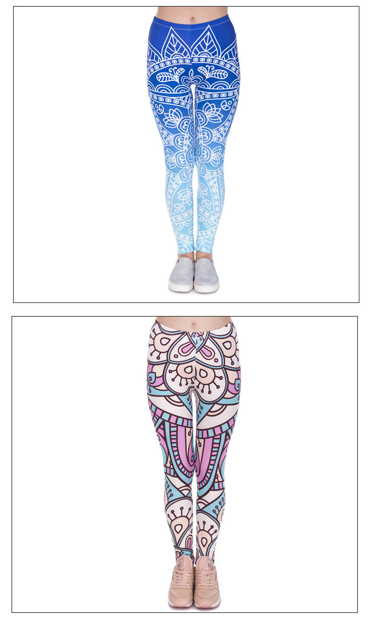 Amazon 2022 export Slimming and lifting yoga Pants for Women, printed sports high-waisted leggings, tight pants wholesale for women pic 4