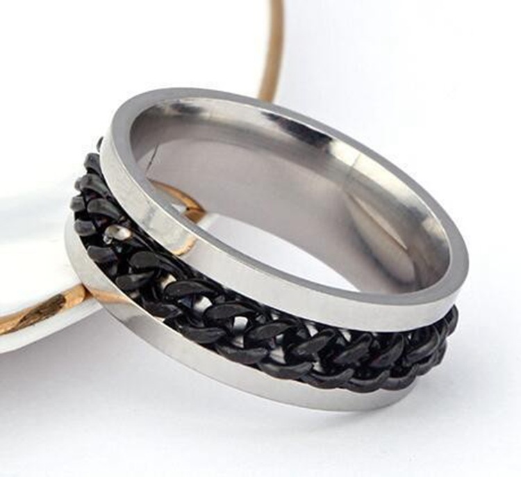 Cross-border Amazon bestseller titanium steel rotating ring, star and moon stress-relieving and anti-anxiety ring, European and American accessories/Chinese trend products pic 54