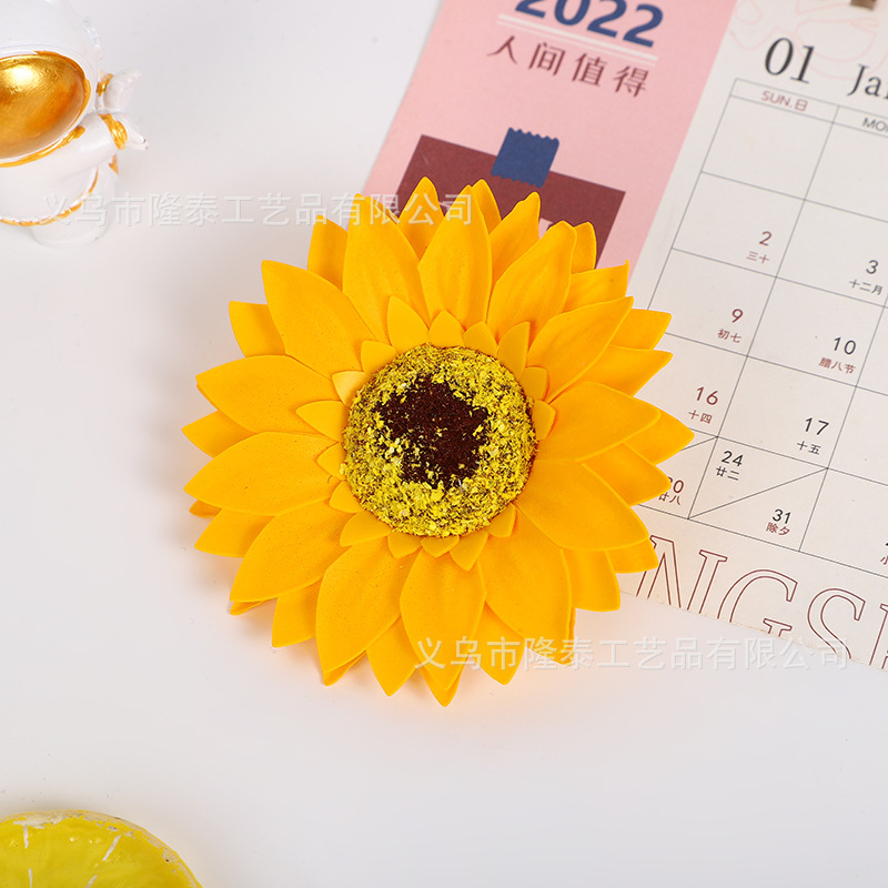 母亲节香皂花太阳花花束礼盒diy仿真向日葵装饰礼品材料材料批发详情2