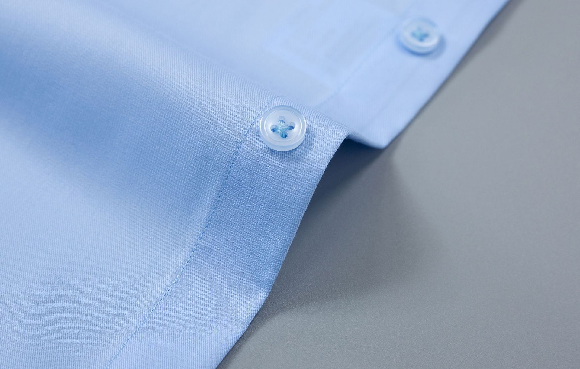 Factory direct supply of long-sleeved white bamboo fiber shirts for men, blue workwear no-iron fitted shirts for women, both men and women pic 9