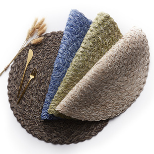 跨境北欧风皮革餐垫防滑隔热垫桌垫家用餐桌垫防水酒店西餐垫批发详情8