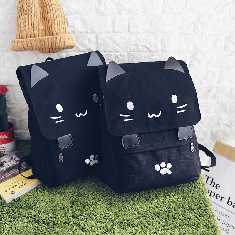 Wholesale Japanese-style cute three-dimensional cat large-capacity schoolbags, cute girls, pink and cute cartoon backpacks, backpacks for girls pic 44
