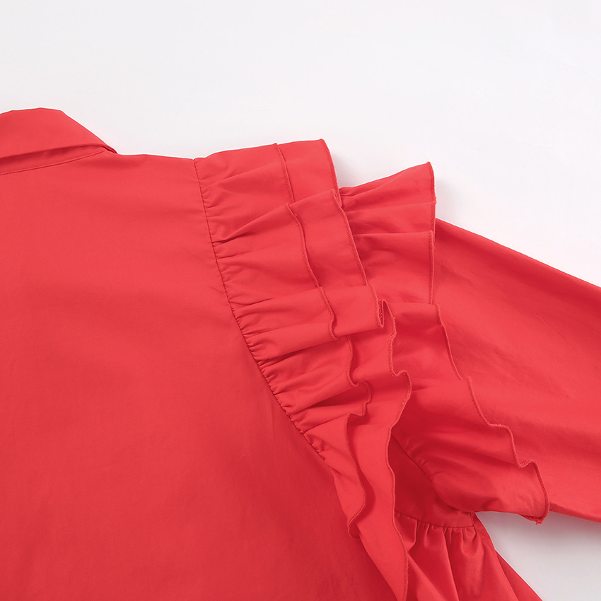 新年衬衫裙2024春夏设计感欧美ins长袖连衣裙休闲时尚宽松娃娃裙详情26