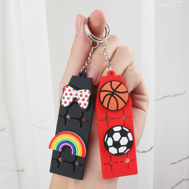 2022 New Keychain pendant EVA key Board Personalized DIY installation board accessory suitable for Crocs and flower shoe buckles 1 pic 13