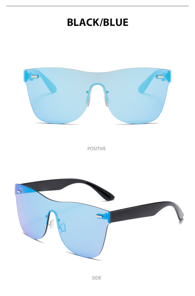 8213 Frameless one-piece lens sunglasses for men and women, cycling, sports and fashion, European and American cross-border Amazon UV400 trend pic 19