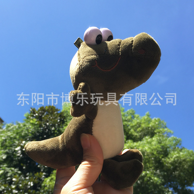Cartoon big-eyed crocodile plush keychains, cute female car bags, pendants, festival gifts, cross-border wholesale supply pic 4
