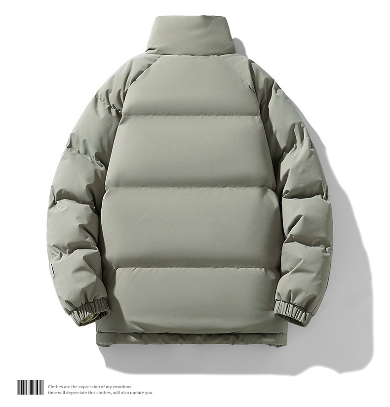 冬季羊羔绒棉衣羽绒棉服男士立领户外面包服加厚保暖外套情侣棉袄详情13