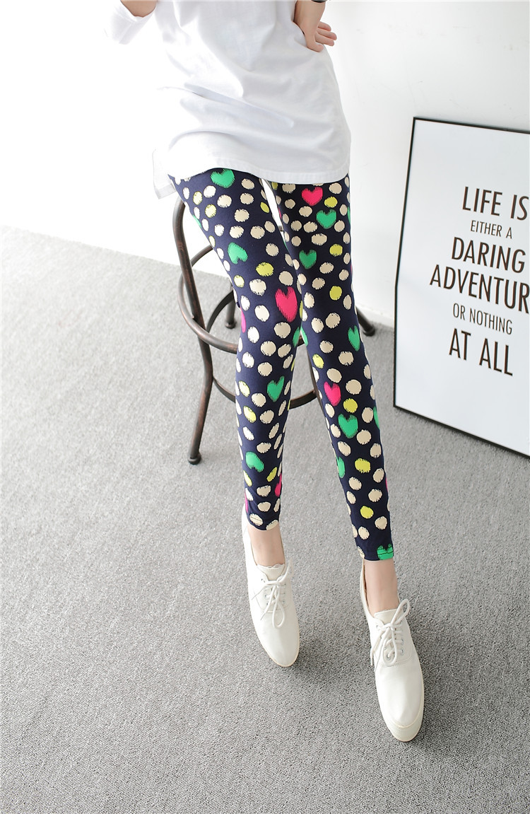 New spring dress, large-sized stretch, colorful star graffiti, personalized leggings for women pic 33
