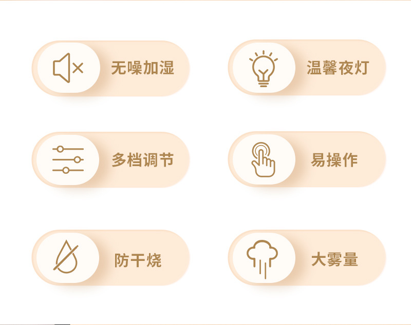 新款萌猫不倒翁设计加湿器 家用小型桌面空气加湿机 大雾量精油香薰机 夜灯功能车载适用详情2