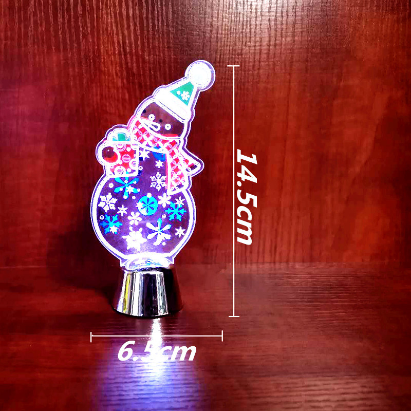 Acrylic LED festival creative decorative gifts, handicrafts, dynamic atmosphere ornaments, acrylic 3D night lights pic 6