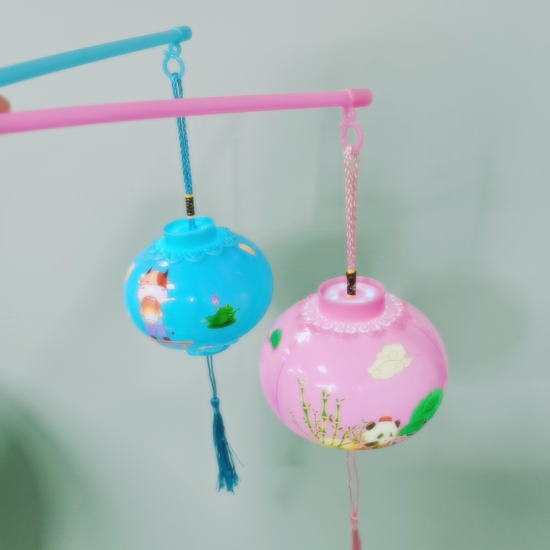 Hand-held luminous seven-color small lanterns, Lantern Festival lanterns, Mid-Autumn Festival lanterns, festival lanterns, festival gifts pic 2