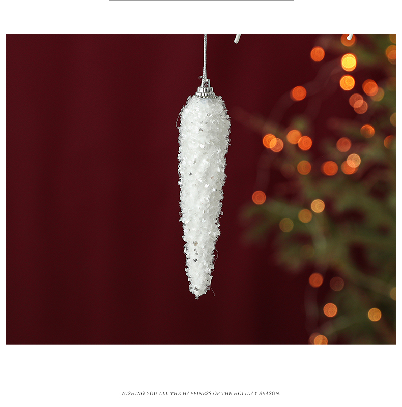 Simple Nordic-style Christmas gift package for foreign trade, white foam dowry packaging, ornaments, pendants, colored Christmas tree pendants, gifts pic 11