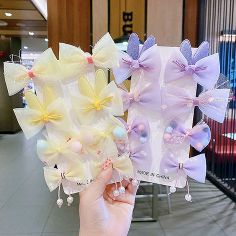 夏季儿童发夹卡通发饰套装可爱发卡手工多巴胺女童头饰批发包邮详情10