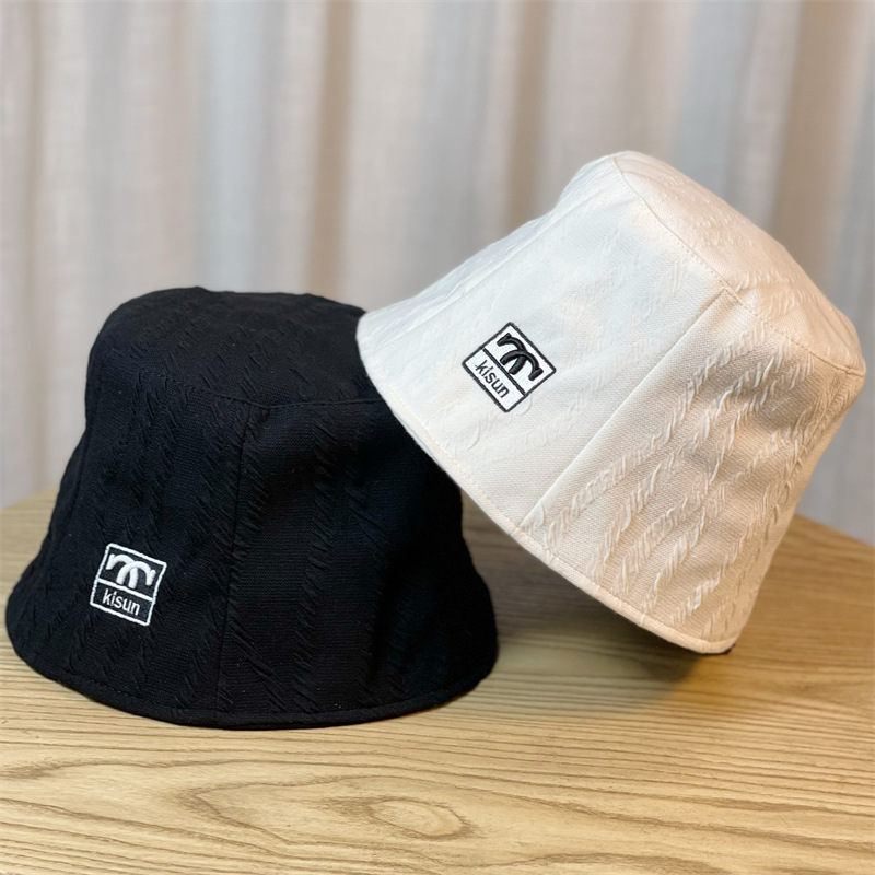 New niche bucket hat, summer embroidered letter sun hat, versatile and slimming, spring and autumn fisherman hat, trendy for women on Instagram pic 1