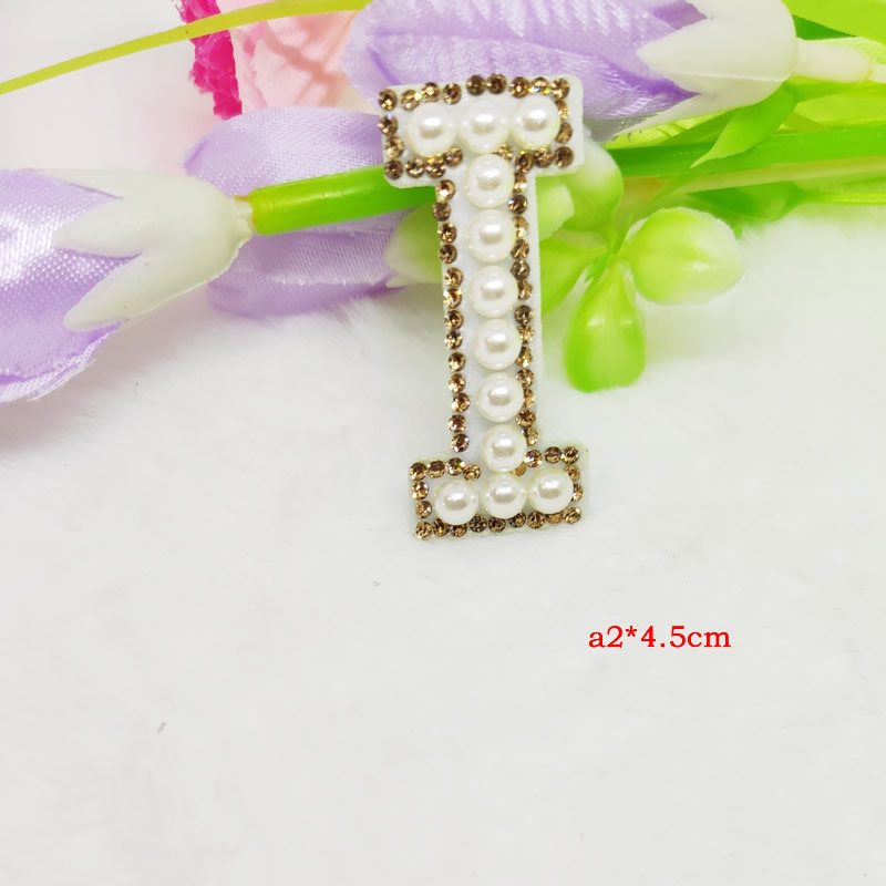 Cross-border hot diamond English pearl letter fabric pasted clothing accessories with adhesive backing 5mm pearl decoration factory DIY nail pearl wholesale pic 40
