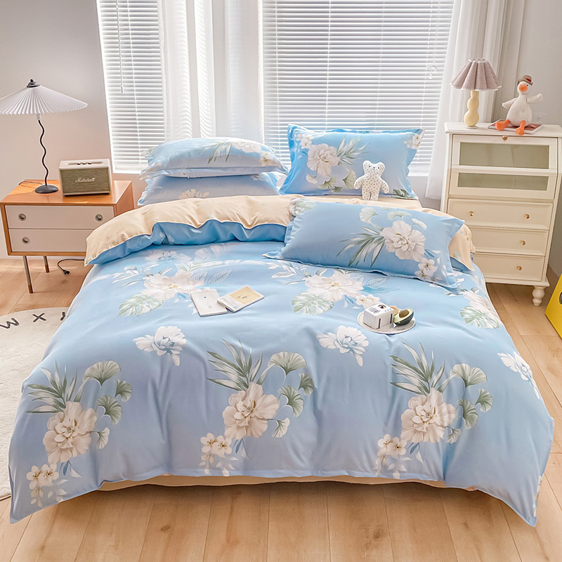 Wholesale of new all-cotton four-piece sets, frosted thickened pure cotton bed sheets, bed covers, three-piece sets, gifts, and bedding on consignment pic 28