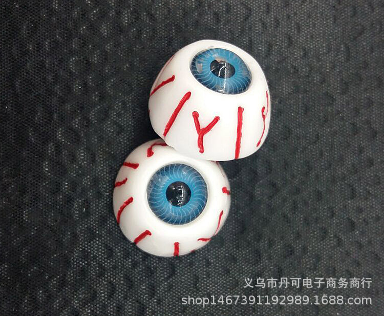 充血眼球 血丝眼睛 万圣节恐怖眼珠 树脂眼睛 流血眼球 血眼睛详情3