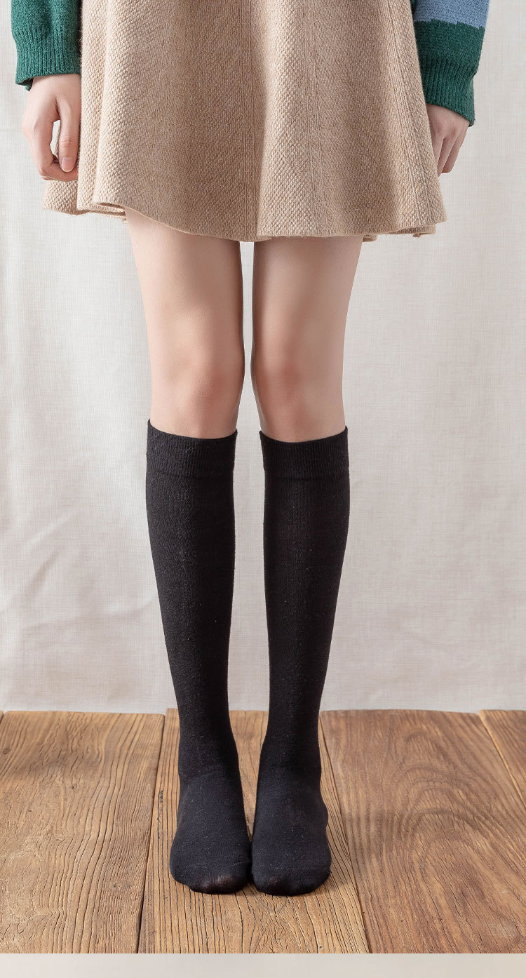 Calcetines de piso one piece generation presión piernas delgadas calcetines de pantorrillas de presión fuerte calcetines de mujer medias medias otoño invierno ins maré alto jk color sólido calcetines de algodón one piece generation pic 6