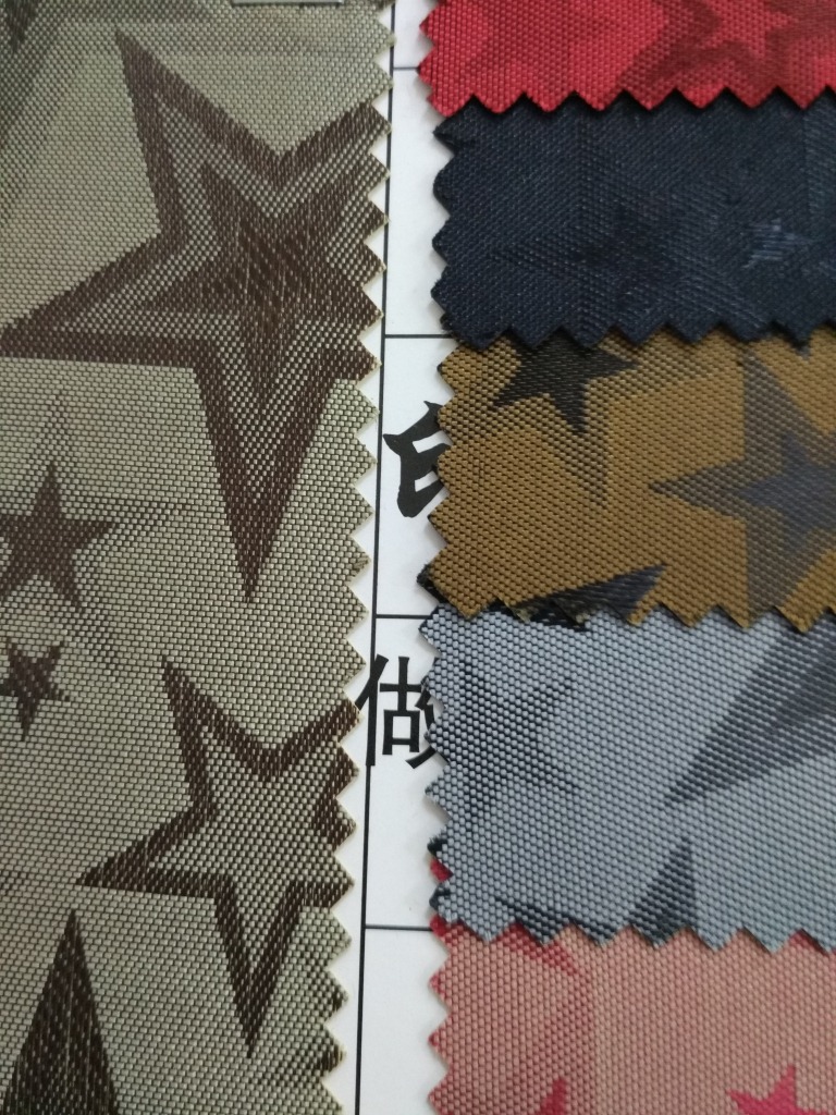 Factory direct sales of multi-color jacquard fabric, Star 60 silk sheepskin texture jacquard foam fashionable backpacks, handbags and briefcases pic 2