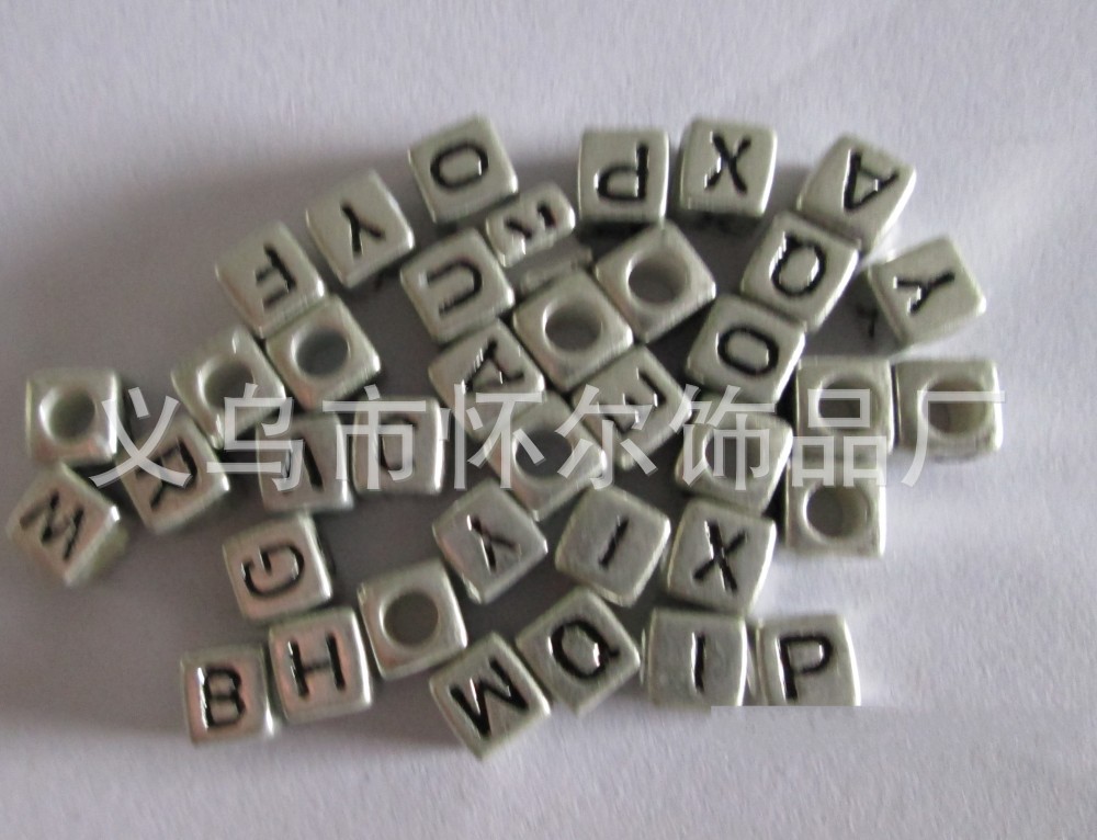 CCB电镀大孔珠 吊孔 塑料珠子合金配件 异形花 五角星 桃心珠子详情2