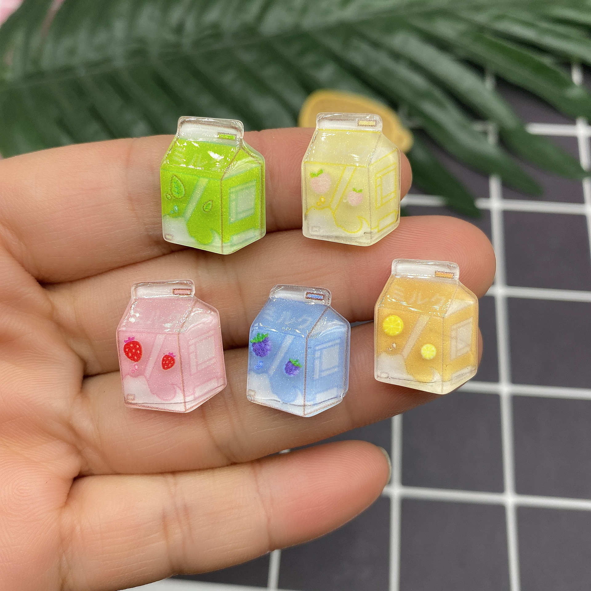 树脂配件饰品帽子贴片史莱姆内放DIY日韩风哑光笑脸厂家直销详情16