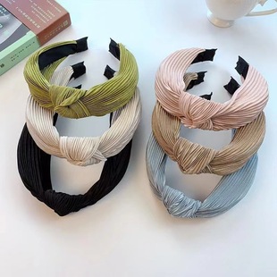 女时尚气质洗脸发卡发箍 ins新款百搭网红压发宽边蝴蝶结头箍发饰详情5