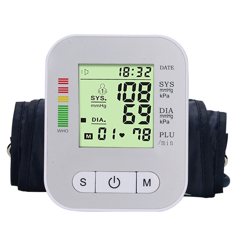 Arm-type blood pressure monitor, large-screen voice blood pressure measurement, intelligent blood pressure monitor, upper arm type for export pic 7