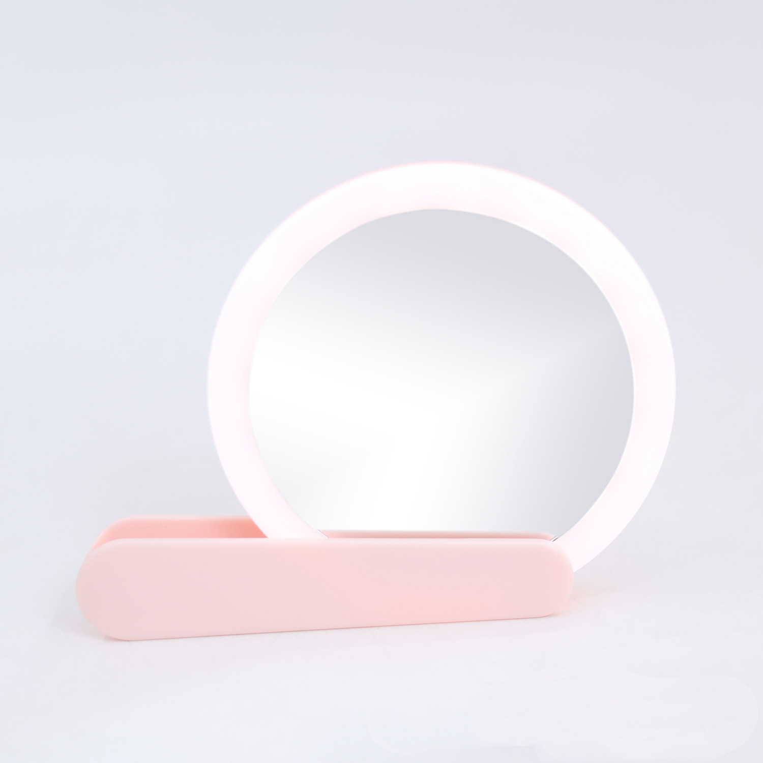 MINE makeup mirror handle dressing mirror led Makeup mirror usb Light small mirror Portable touch-up mirror pic 8