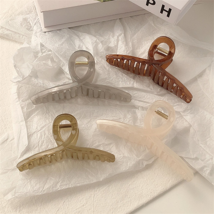 Acrylic hair clips for women, back of the head, updo hair clips, large summer style, shark clip headwear, simple hair clips pic 5