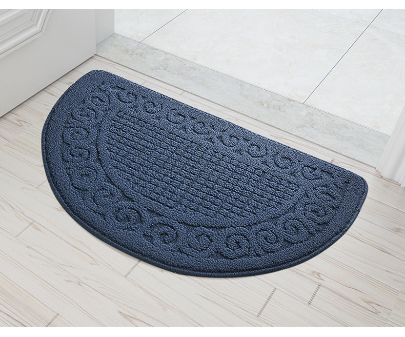 Wholesale of retro polypropylene semi-circular floor MATS, door MATS, living room carpets, bathroom and bathroom anti-slip floor MATS pic 11