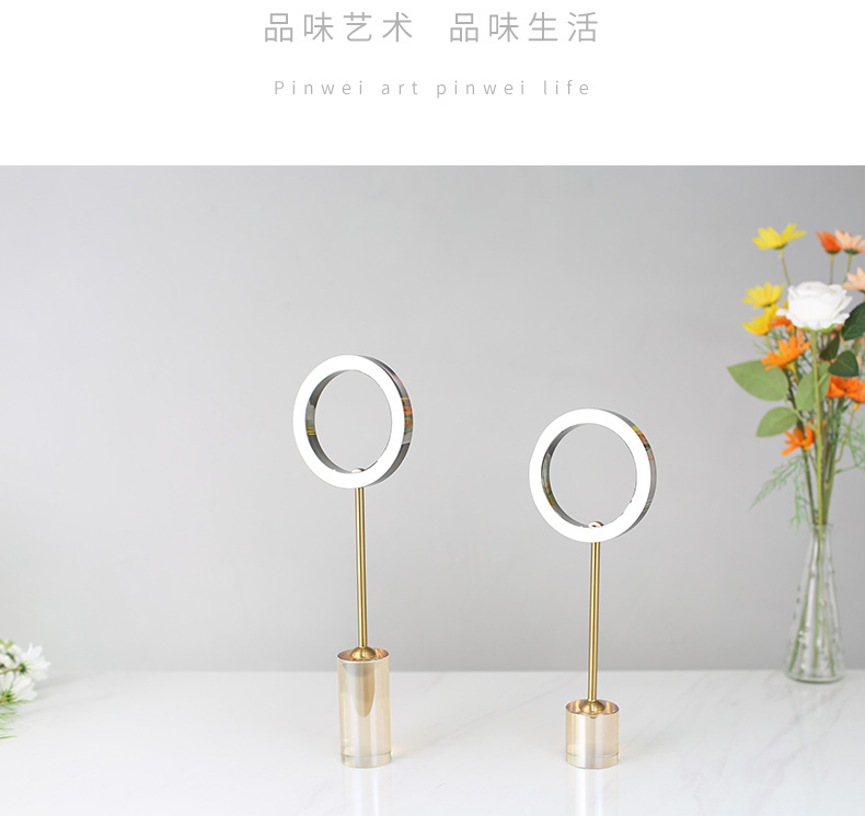 Crystal handicrafts, Nordic light luxury creative home living room entrance hall office desk soft decoration ornaments pic 31