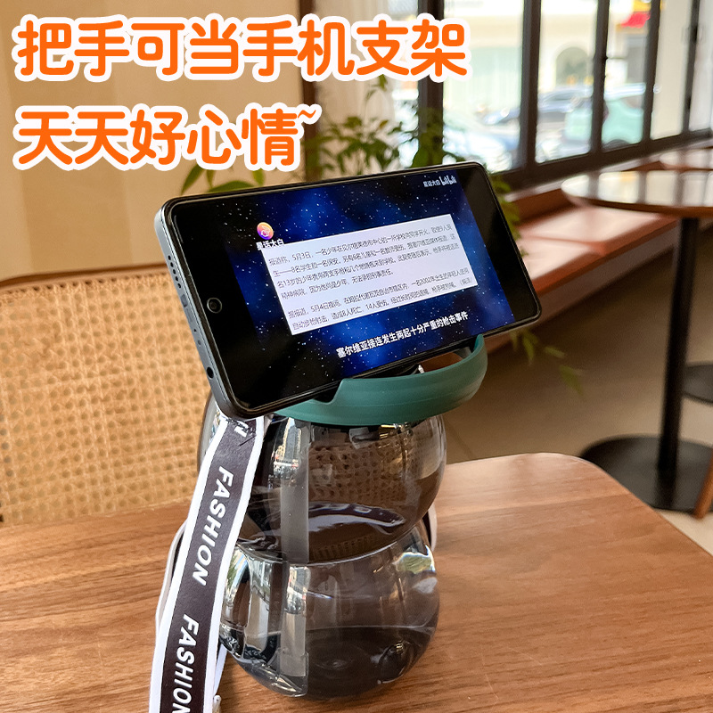 卡通塑料小熊大容量水杯女生高颜值网红大肚杯tritan儿童运动水壶详情8