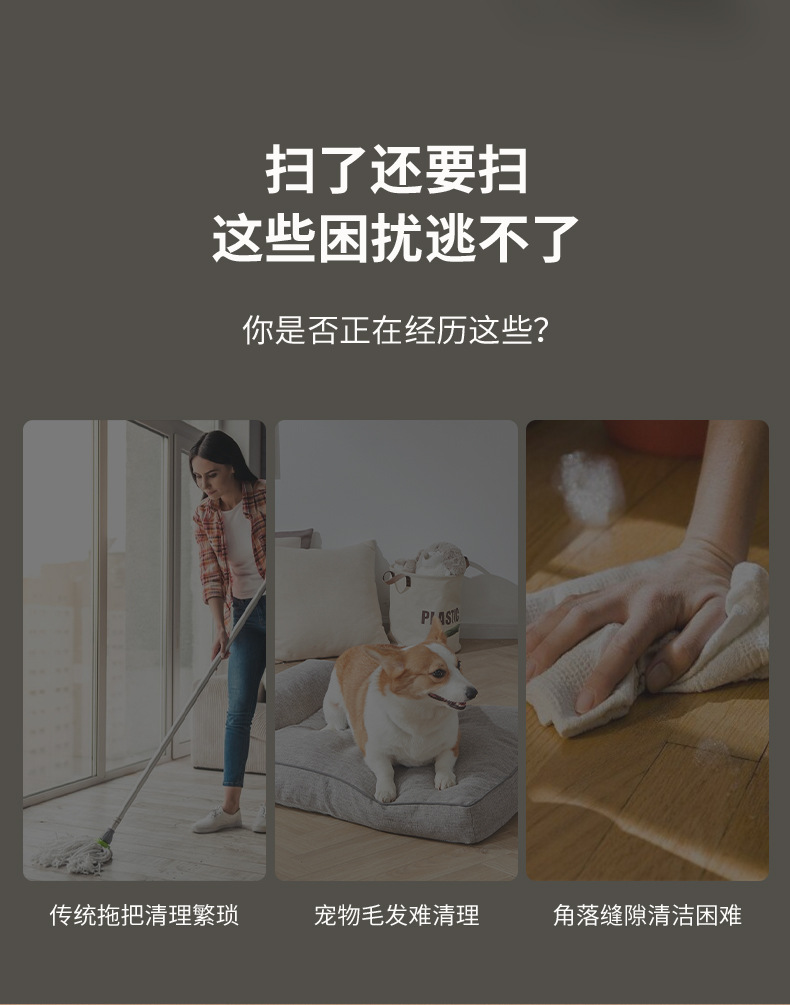 UV-C紫外线 高效家用除螨仪 手持吸尘器无线分体三合一车载吸尘器详情5