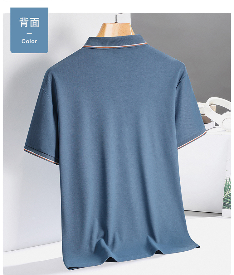 polo杉男夏季休闲商务上衣薄款翻领T恤百搭短袖男装详情10
