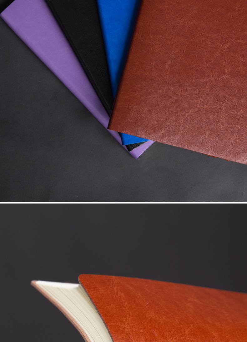 Notebook leather-faced notebook, stationery notebook, notepad, soft-faced copy diary, business office creative paperback A5 pic 9