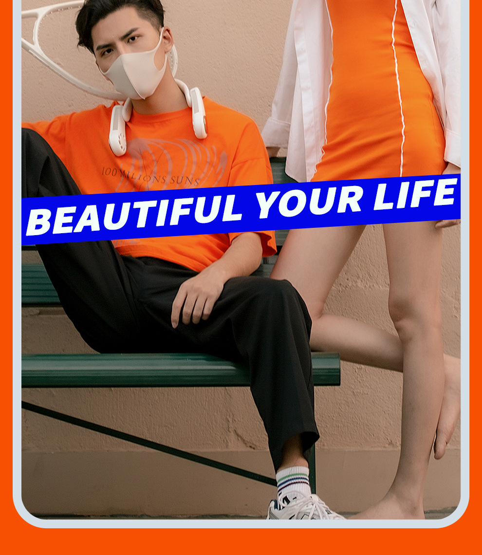 A new cross-border neck-hanging mini fan, a portable, bladeless usb charging, portable cooling and air conditioning small electric fan for lazy people pic 20