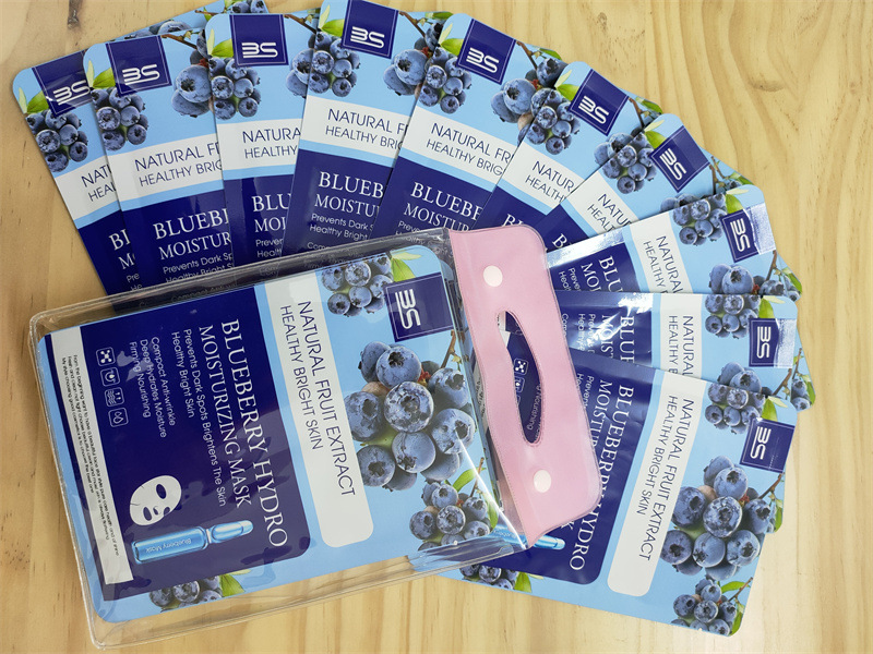 Aliexpress Foreign Trade All-English Blueberry Fruit Mask Patch Moisturizing and Hydrating Silk Mask Patch pic 3